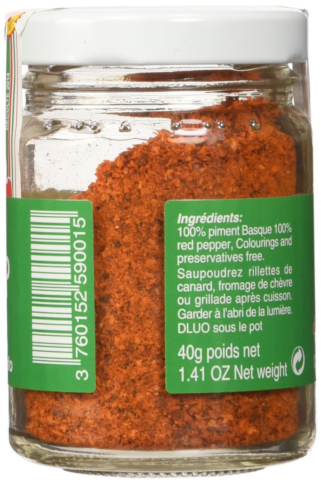 Biperduna Espelette pepper powder packaging emphasizes heritage and authenticity