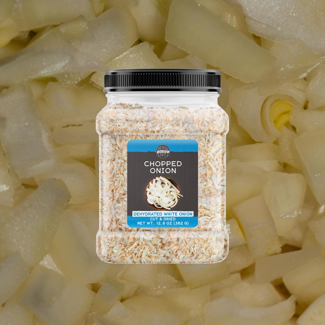 Birch & Meadow chopped onions for meal prep saving time in busy kitchens.