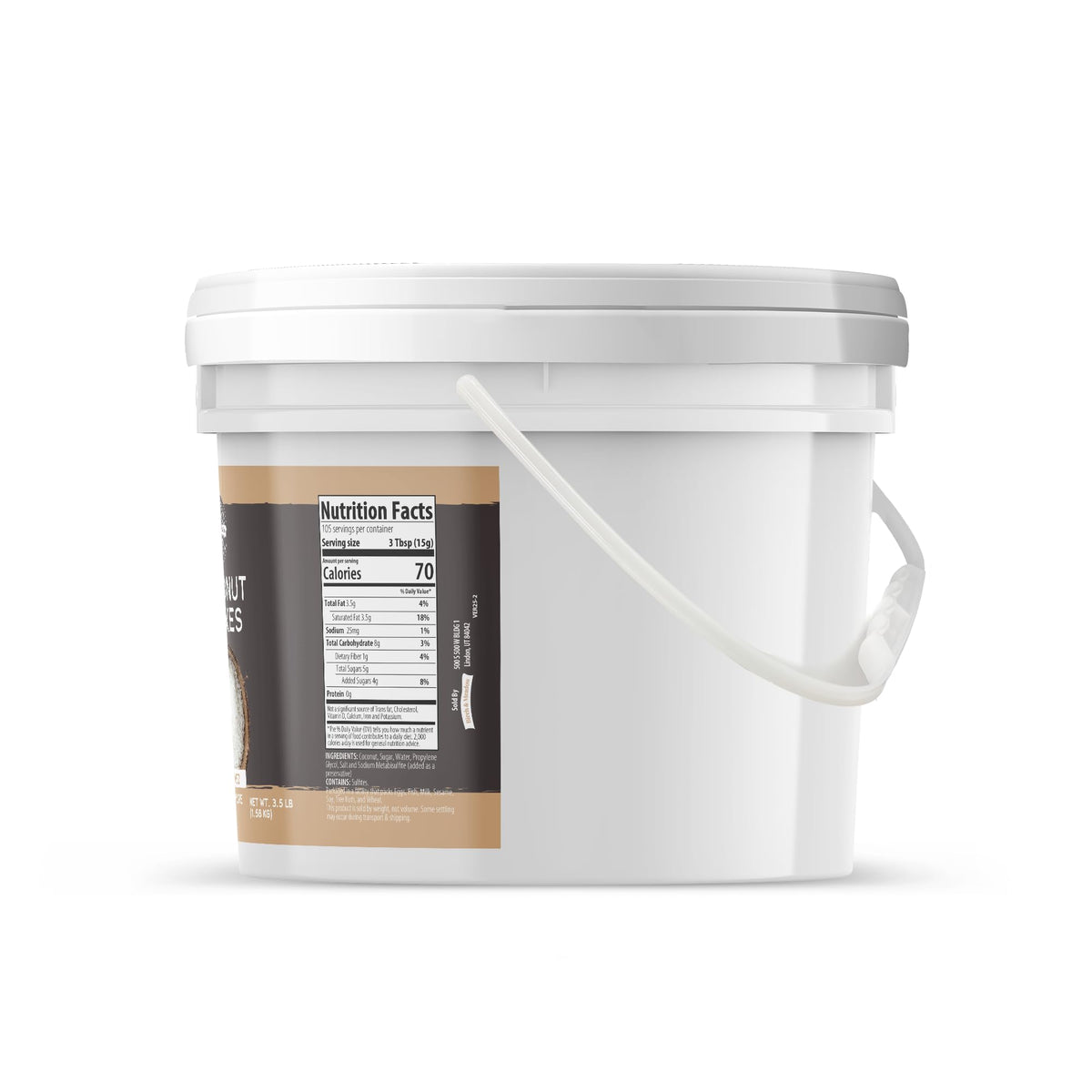 Birch & Meadow coconut flakes sweetened ice cream topping perfect for desserts