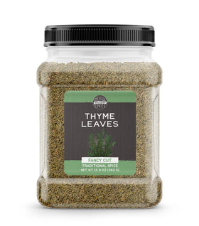 Birch & Meadow thyme leaves in a jar, ideal for soups and roasts.