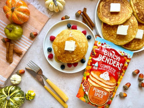 Whisked batter using Birch Benders mix as a versatile base for breakfast.
