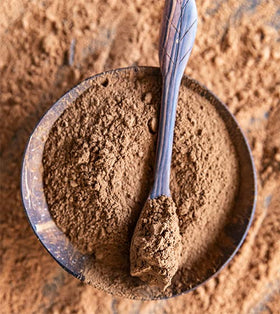 Birch & Meadow carob powder ready for baking.