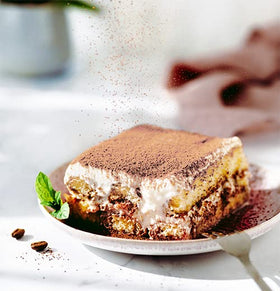 Close-up of Birch & Meadow carob powder texture for recipes.