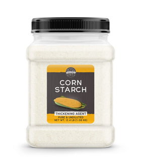 Birch & Meadow corn starch bag on pantry shelf for everyday thickening.