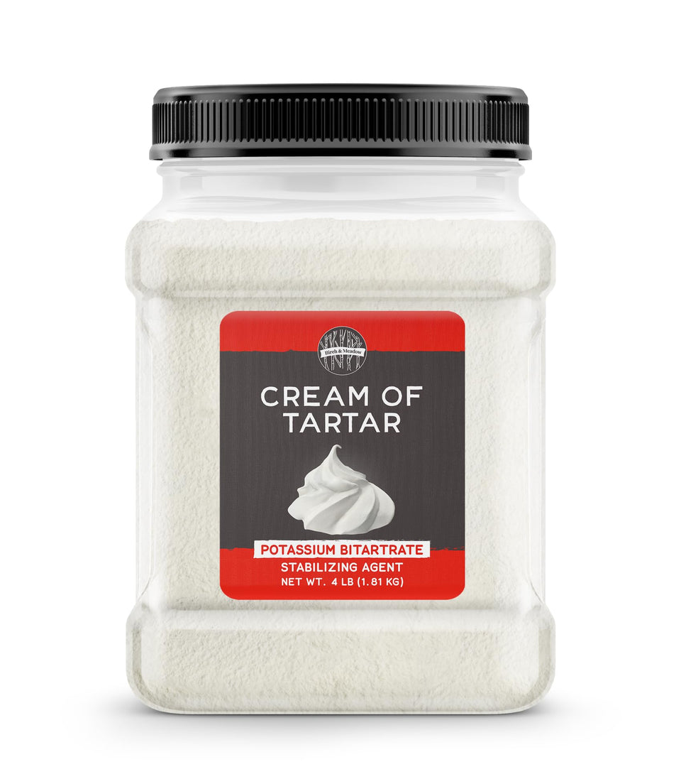 Birch & Meadow cream of tartar jar front with resealable lid for freshness