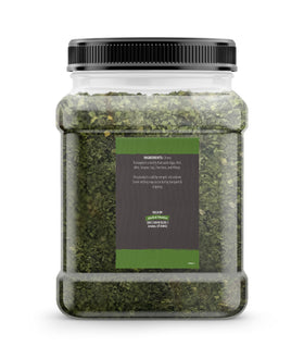 Birch & Meadow dried chives pour view highlighting easy seasoning.