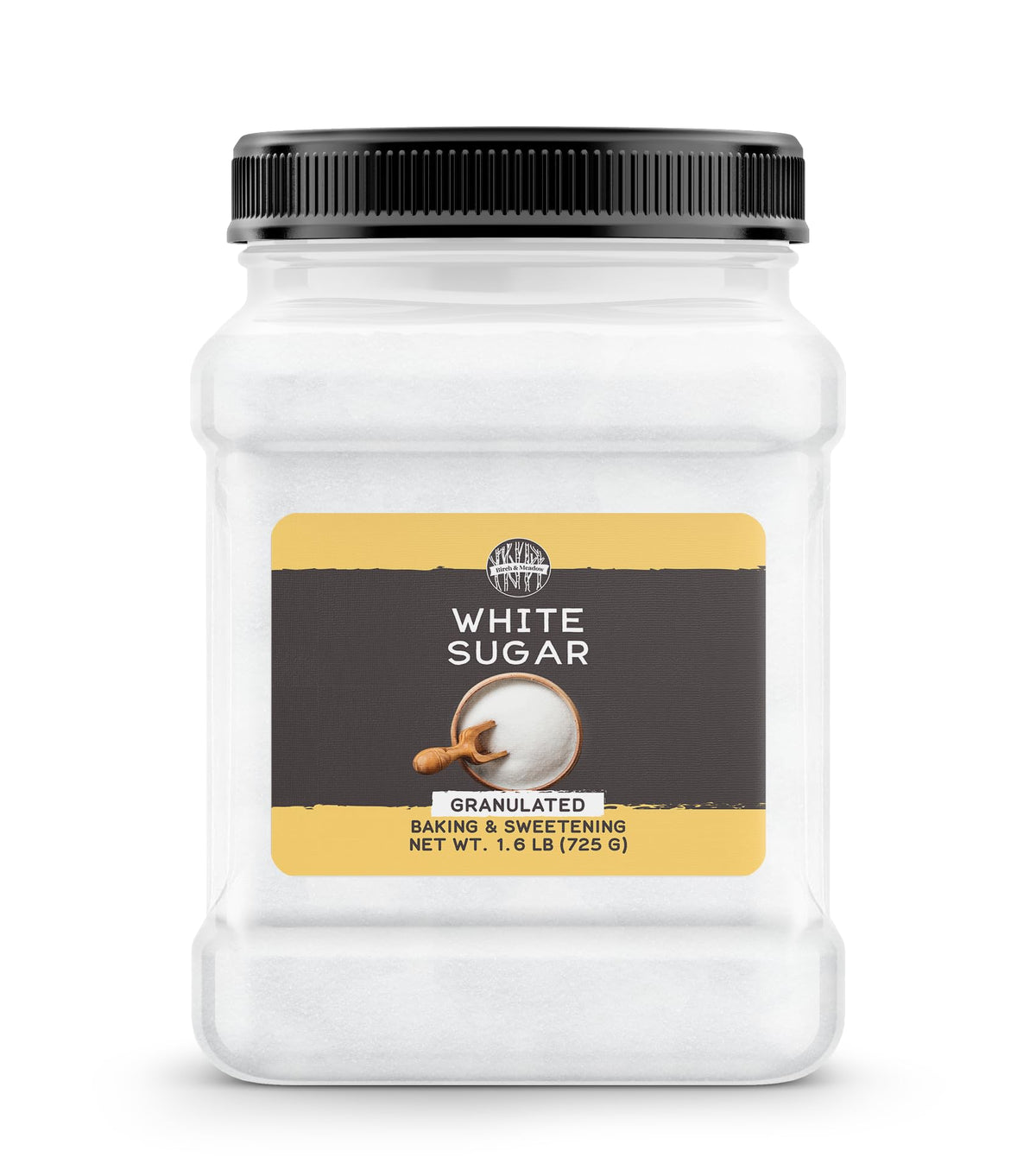 Birch & Meadow granulated sugar package for precise baking measurements.
