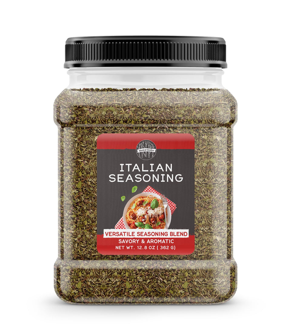 Birch & Meadow Italian Seasoning bottle boosts pasta sauces with a savory herb blend.