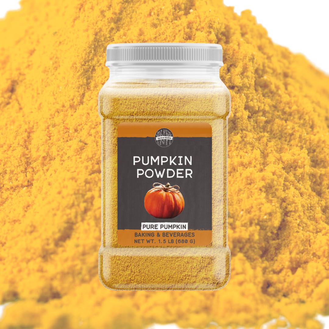 Birch & Meadow Pumpkin Powder pouring into smoothie for versatile use