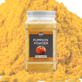 Birch & Meadow Pumpkin Powder pouring into smoothie for versatile use