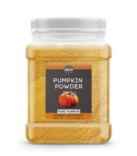 Birch & Meadow Pumpkin Powder tin close-up showing rich color for smoothies