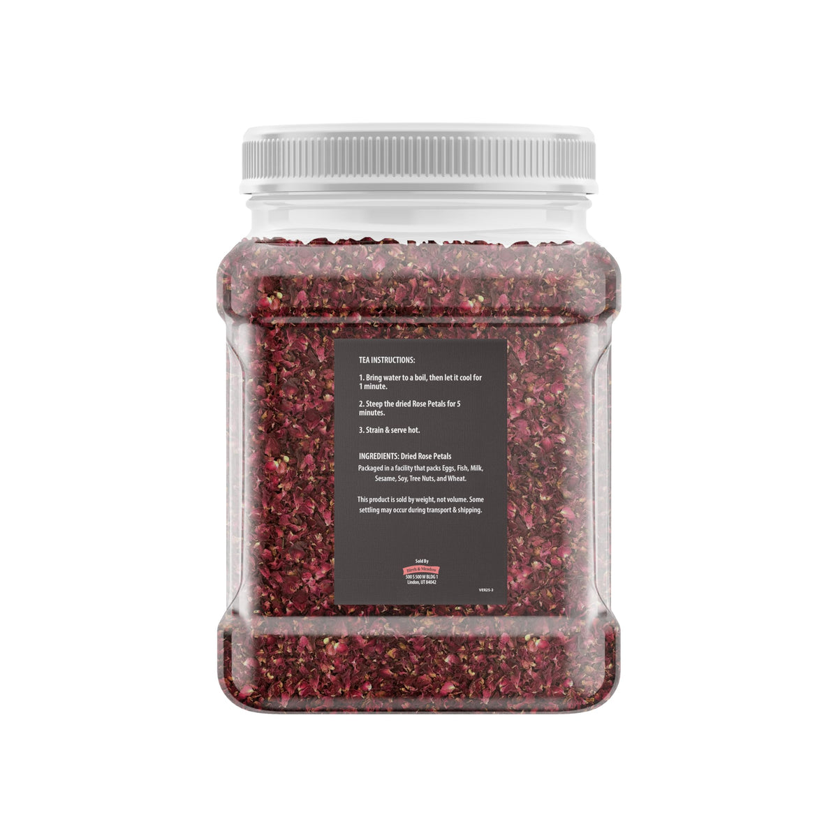Birch & Meadow rose petals ready for tea blends and edible recipes.