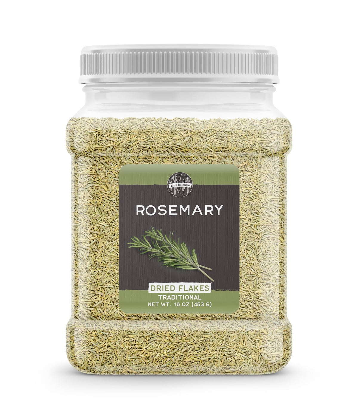 Birch & Meadow rosemary cut and sifted in a bottle for easy seasoning