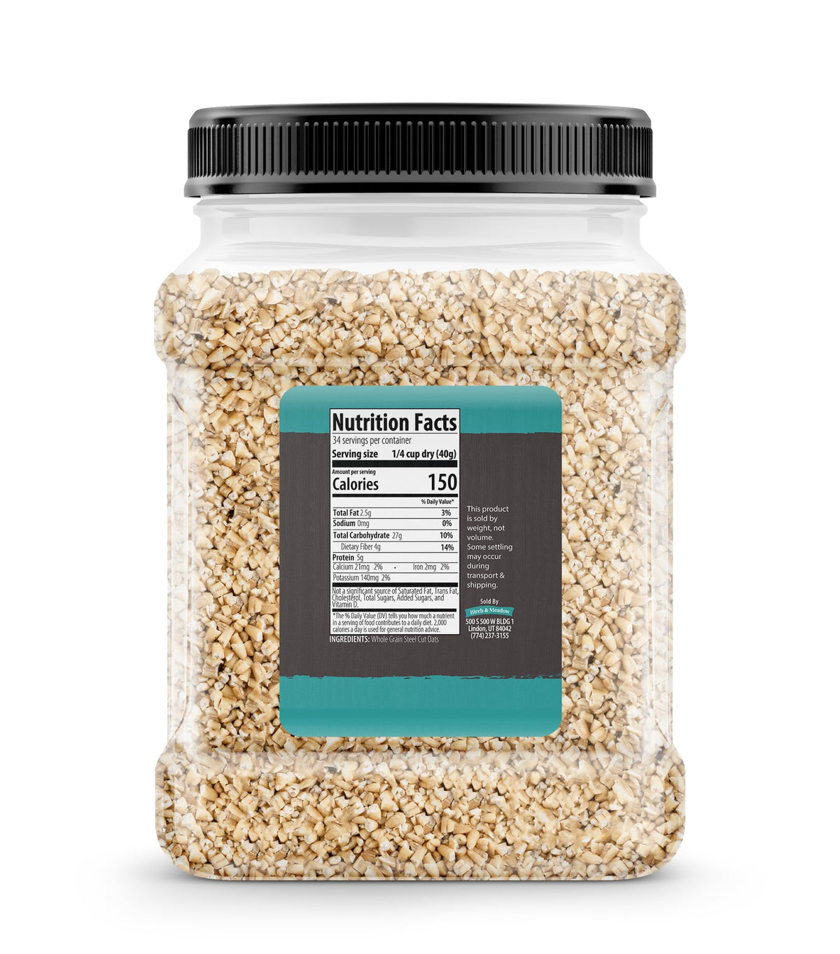 Birch & Meadow raw oats close-up showing wholesome whole grain texture