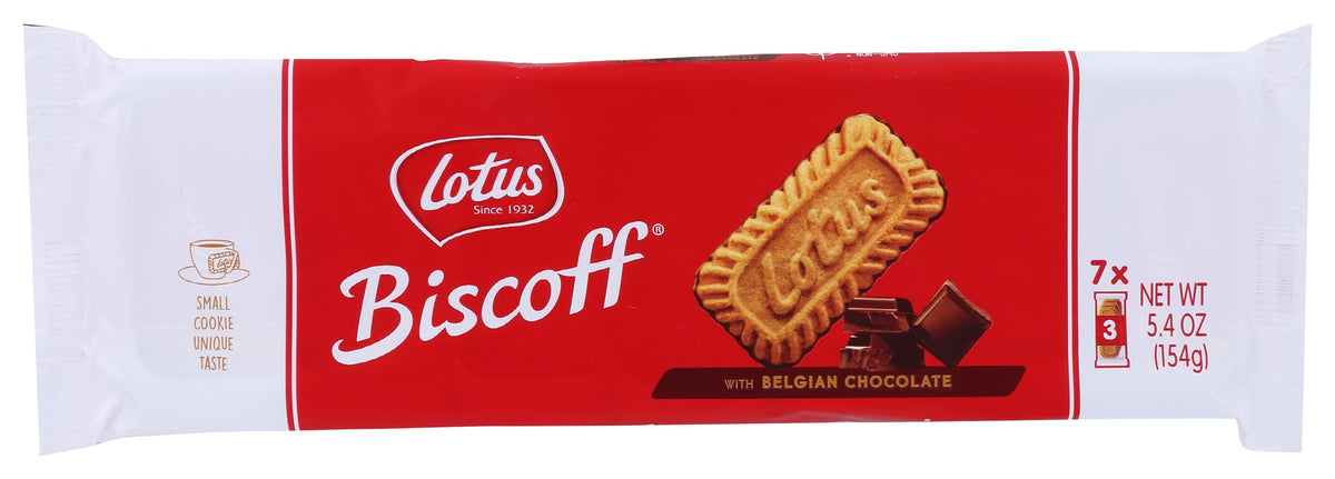 Biscoff Cookie Choc pack shot highlighting gluten-free snack option