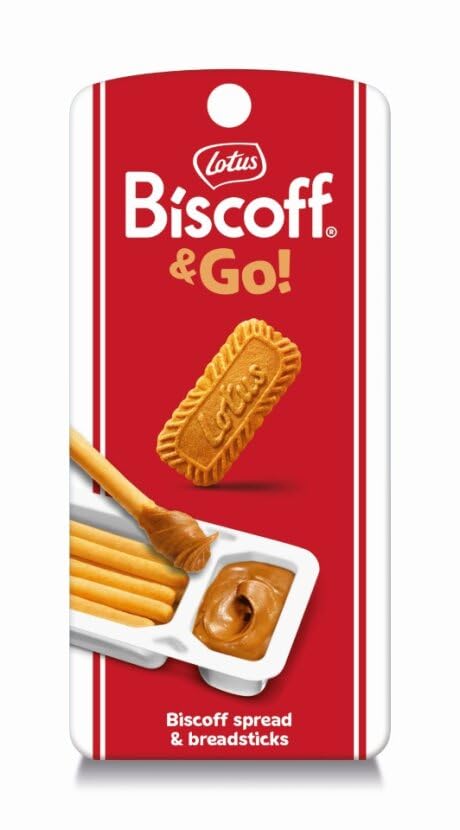 Eight-pack vegan, non-GMO Biscoff GO snacks for quick portions