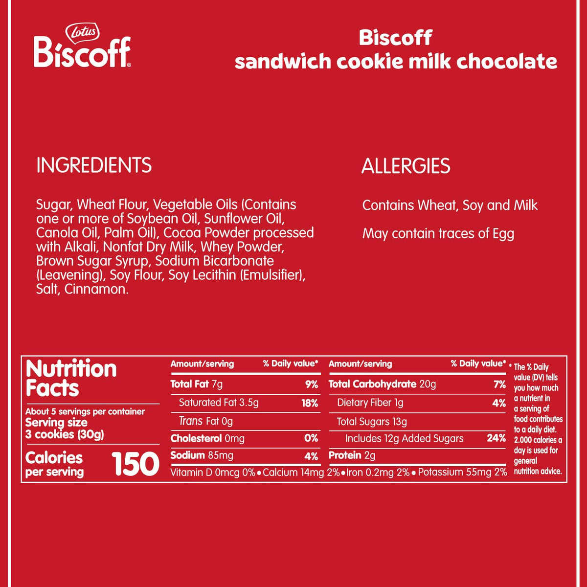 Closeup of golden-brown biscuit with creamy center from Biscoff Lotus cookies
