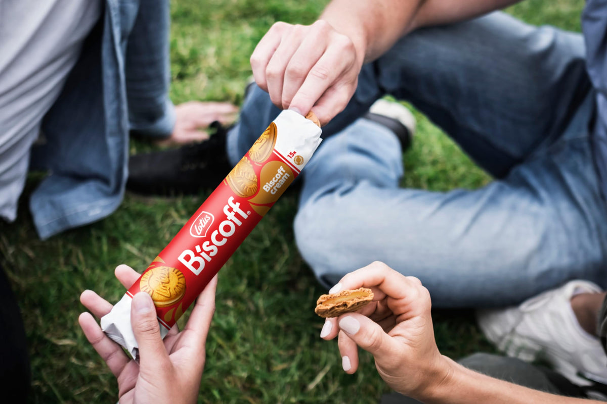 Party platter idea with Biscoff cookies for gatherings.