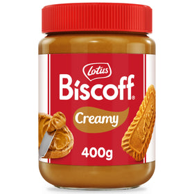 Biscoff soft biscuit spread caramel jar on toast for quick breakfasts