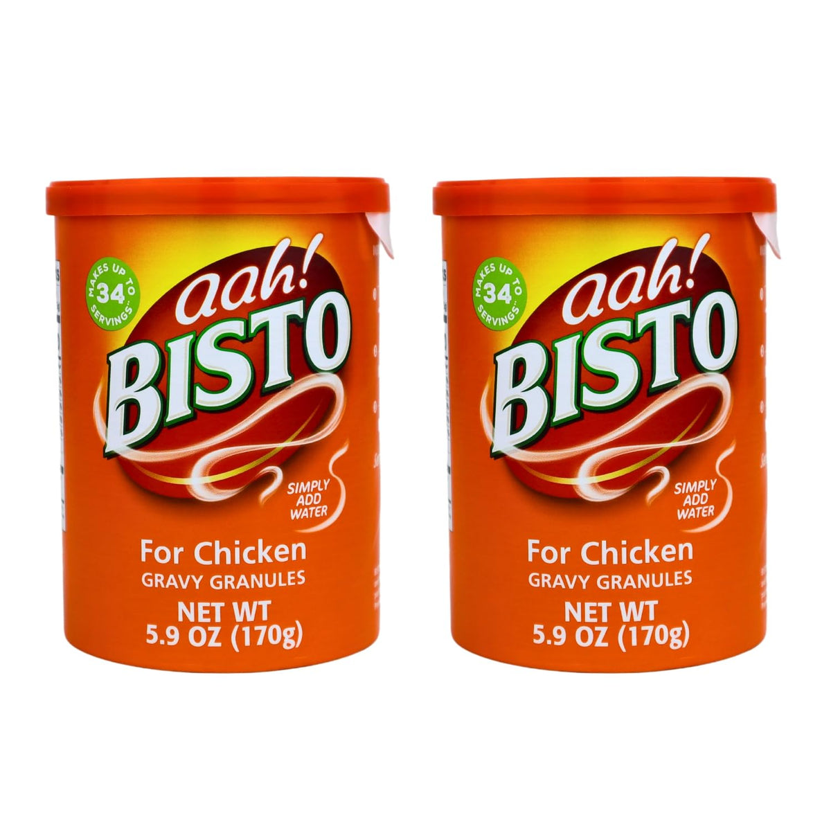 Bisto Chicken Gravy Granules in a 5.9 oz canister, quick mix for poultry.