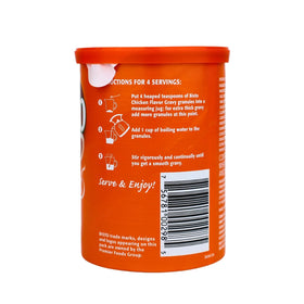 Pouring Bisto Chicken Gravy Granules with hot water creates a smooth, lump-free gravy.