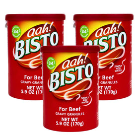 Bisto Gravy Granules beef pack-of-3 front view for quick, flavorful meals