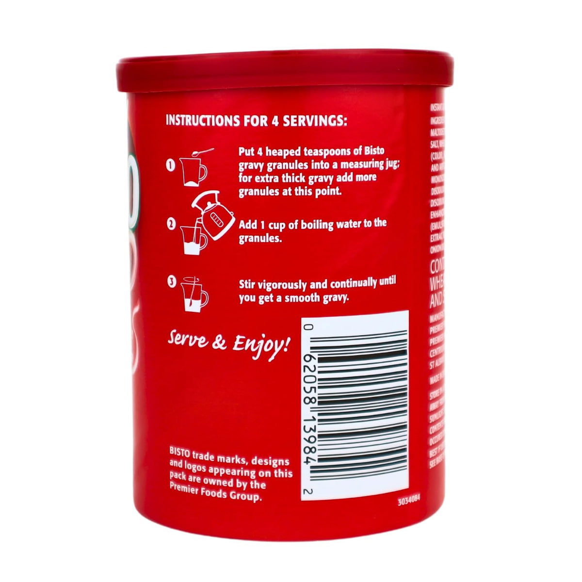 Bisto Gravy Granules beef pour close-up shows easy, lump-free sauce