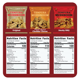 Bitetuoso Tempura Oyster Mushrooms Smoky BBQ Bag highlights bold smoky notes
