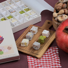 Biteyz Nutty Turkish Delight almonds — bite-sized luxury for sharing