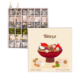 Biteyz Nutty Turkish Delight pistachios — ideal for gifting and entertaining guests
