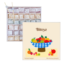 Biteyz Original Turkish Delight Box showing premium gift packaging ready to impress.