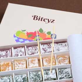 Biteyz vegan gourmet candy collection highlighting vibrant fruit flavors in small-batch craftsmanship.