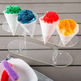Bits N Things bright pink color snow cone syrup enhances visual appeal.