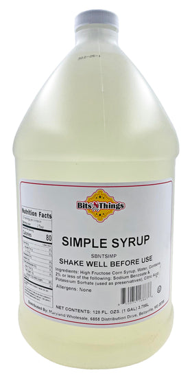 Bits N Things Simple Shake Syrup bottle pour for cocktails and smoothies