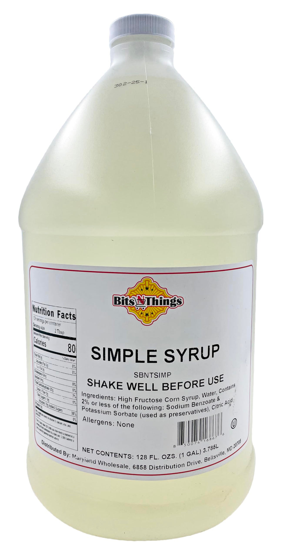 Bits N Things Simple Shake Syrup bottle pour for cocktails and smoothies