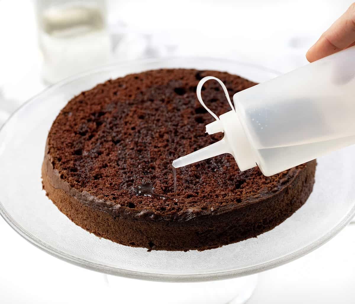 Bits N Things Simple Shake Syrup glaze on cake adds moisture and shine