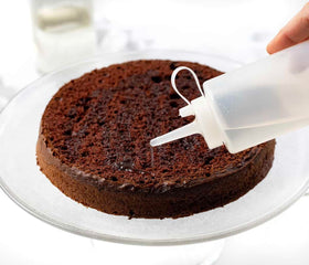 Bits N Things Simple Shake Syrup glaze on cake adds moisture and shine