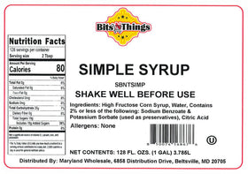 Bits N Things Simple Shake Syrup gallon jug supports batch prep