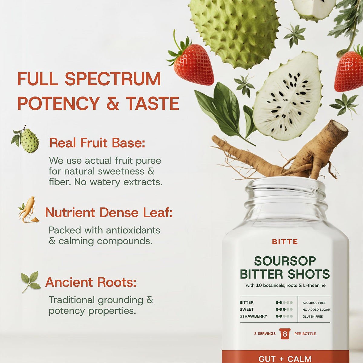 Bitte monk fruit sweetener note for sugar-free flavor and balance.