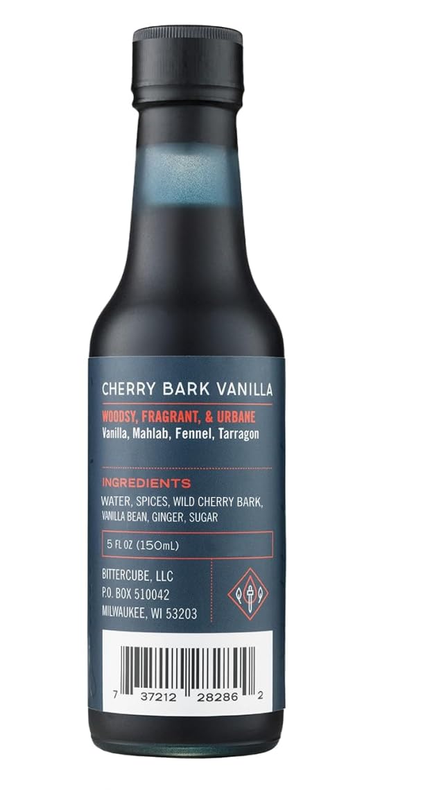 Bittercube Cherry Bark Vanilla pour reveals aroma that deepens whiskey-based cocktails