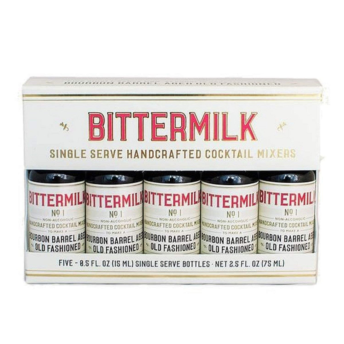 Bittermilk No.1 Old Fashioned kit enabling five on-the-go cocktails.