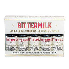 Bittermilk No.1 Old Fashioned kit enabling five on-the-go cocktails.