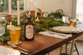 Bittermilk No.3 with whiskey and glass suggests 17 mix-ready cocktails.