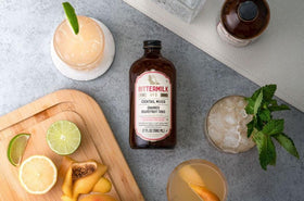 Bittermilk No.5 bottle with sea salt branding hints at nuanced flavor.