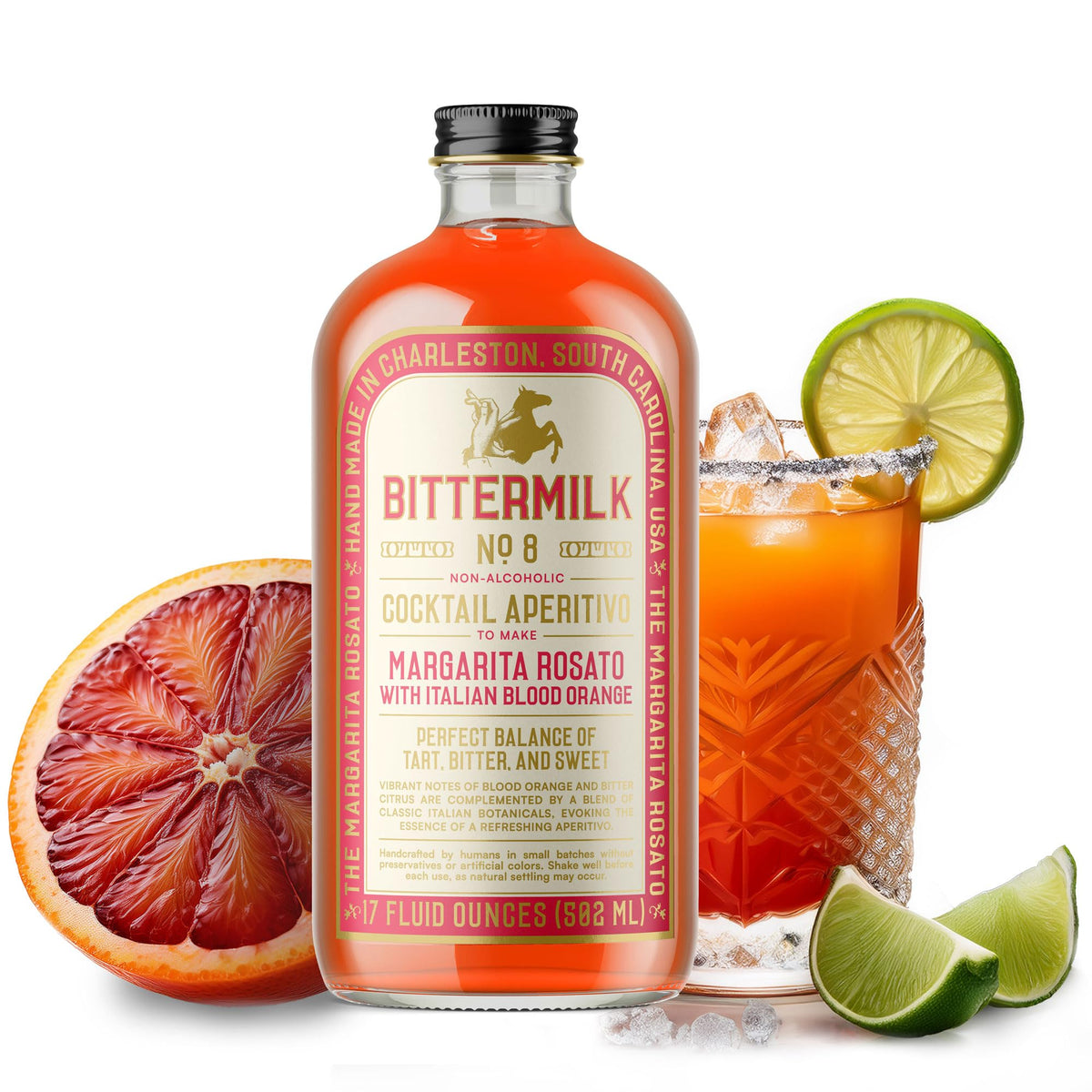 Bittermilk No.8 Margarita Mix bottle for authentic at-home cocktails.