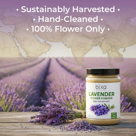 bixa BOTANICAL Lavender Powder for baking tinting treats with lavender