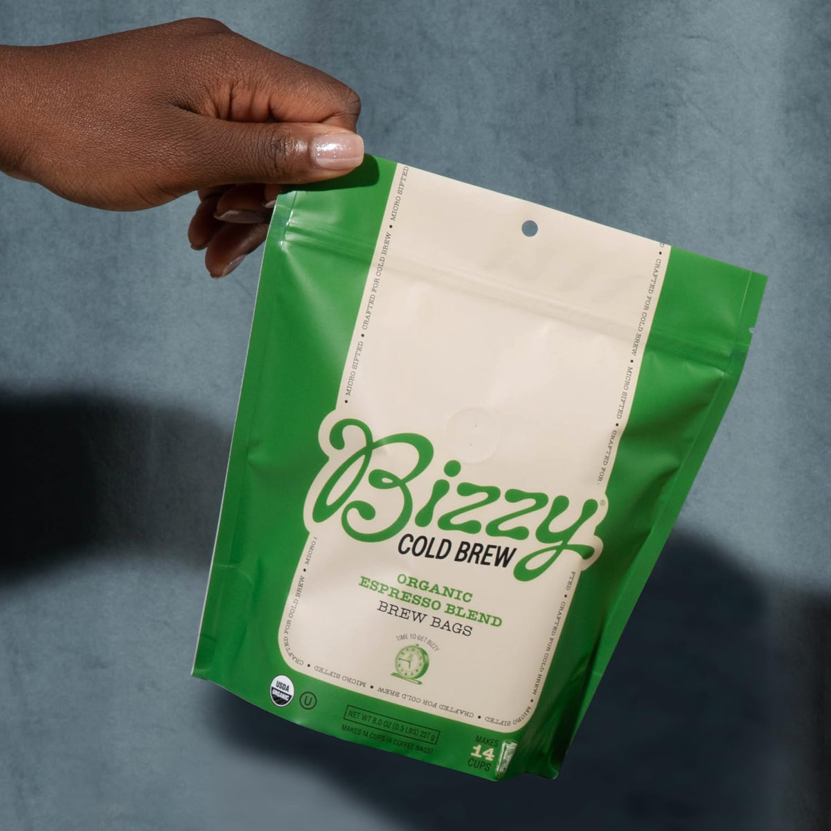Bizzy Brew Your Way with flexible cold brew bags.