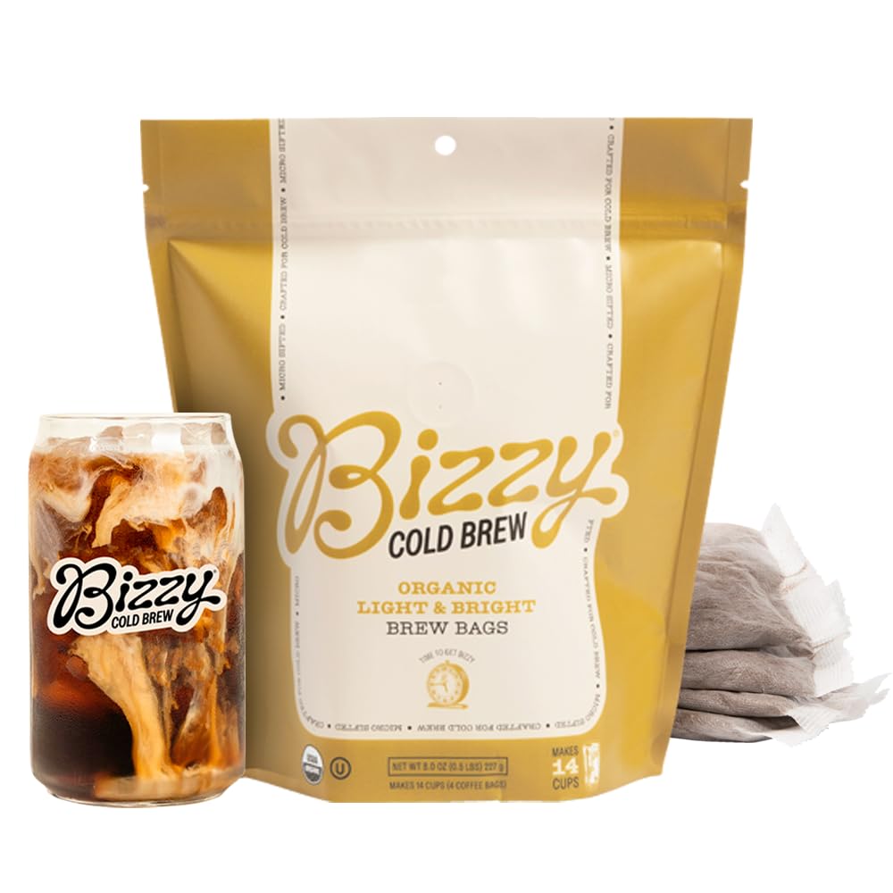 Bizzy Brew Bags enable customizable strength and flavor for cold brew.