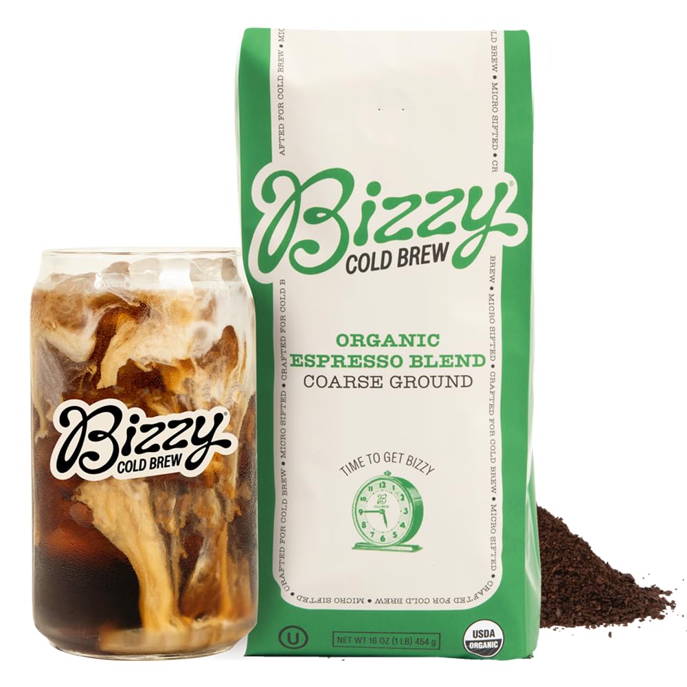 Bizzy Cold Brew coarse-ground pack ready for smooth, easy cold brew.