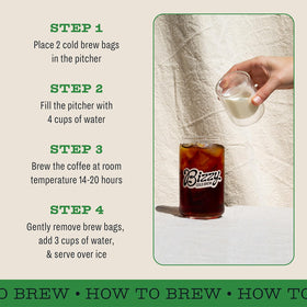 Bizzy Medium-Dark roast offers chocolate and berry notes.